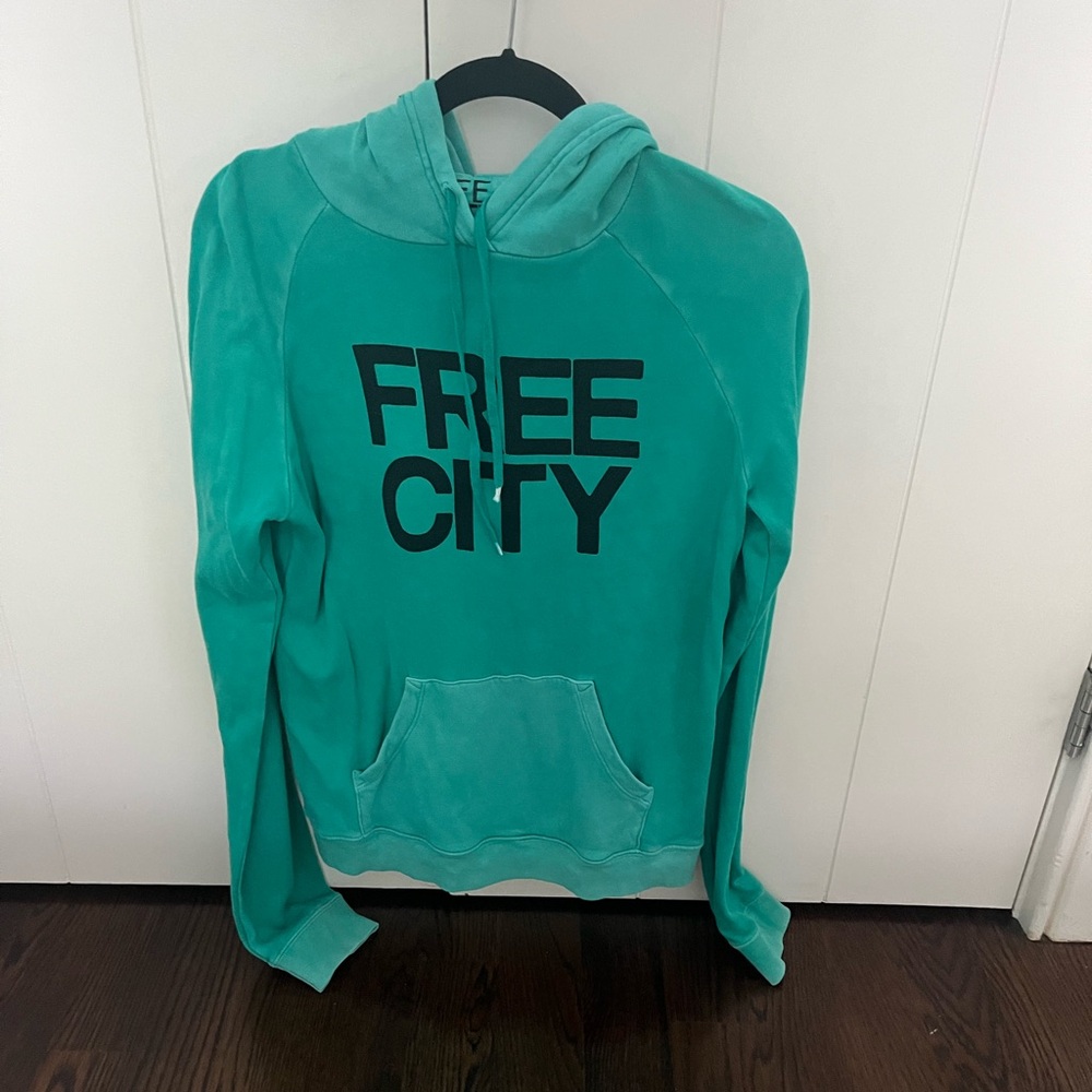 Free City Teal Hoodie